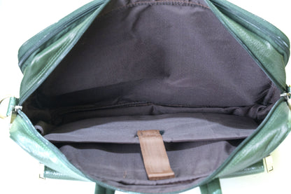 Green Hide Niveus Leather Laptop Bag