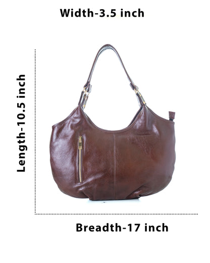 Green Hide Keyari Leather Ladies Bag