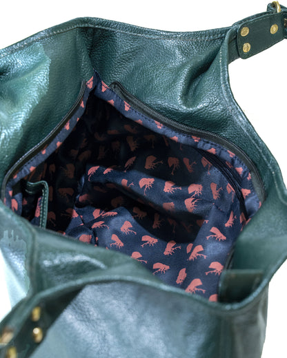 Green Hide Keyari Leather Ladies Bag