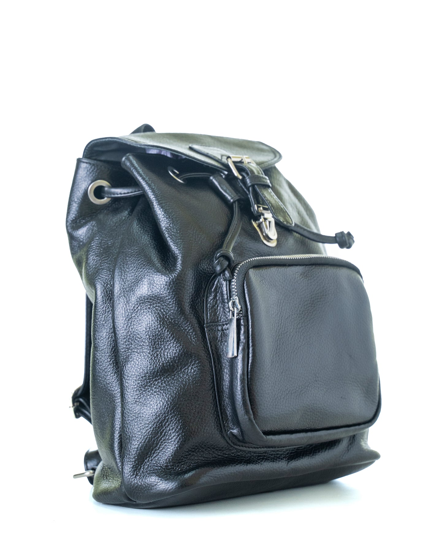 Green Hide Aureo Leather Ladies Backpack