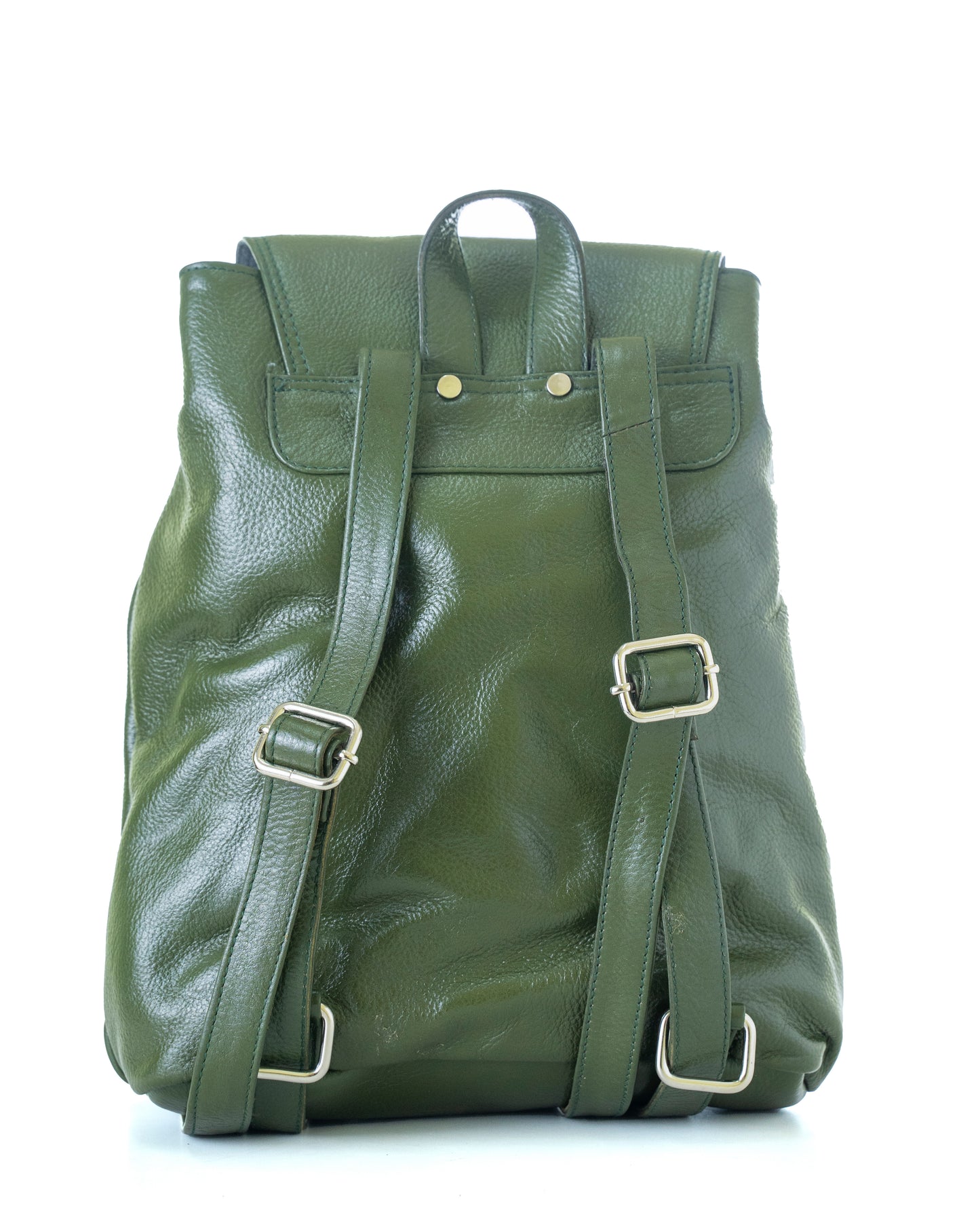 Green Hide Aureo Leather Ladies Backpack