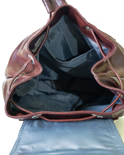 Green Hide Aureo Leather Ladies Backpack