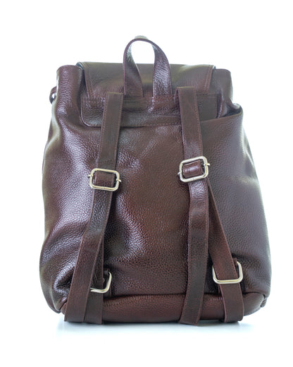 Green Hide Aureo Leather Ladies Backpack