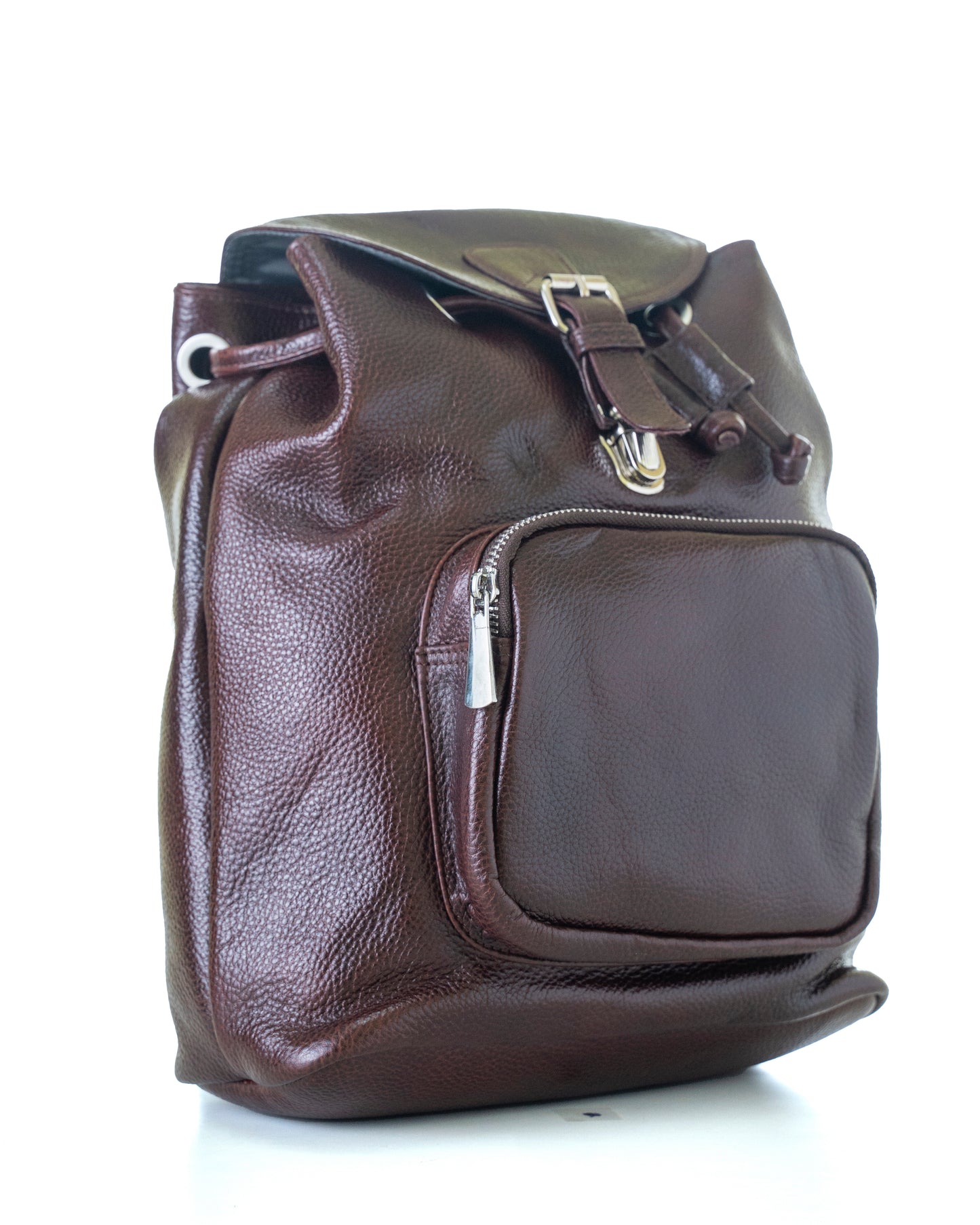 Green Hide Aureo Leather Ladies Backpack