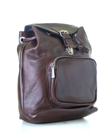 Green Hide Aureo Leather Ladies Backpack