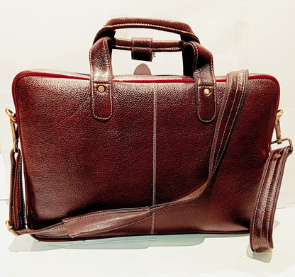 Green Hide Bravion Leather Laptop Bag