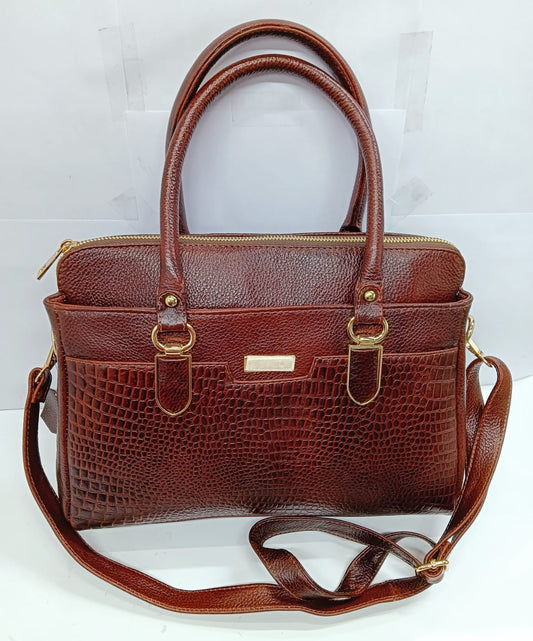Green Hide Nivra Leather Ladies Bag