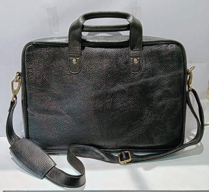 Green Hide Corvek Leather Laptop Bag