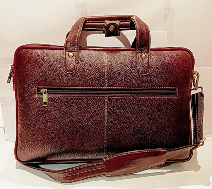 Green Hide Bravion Leather Laptop Bag