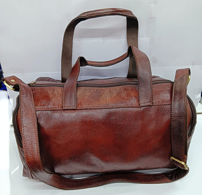 Green Hide Elvon Leather Duffle Bag
