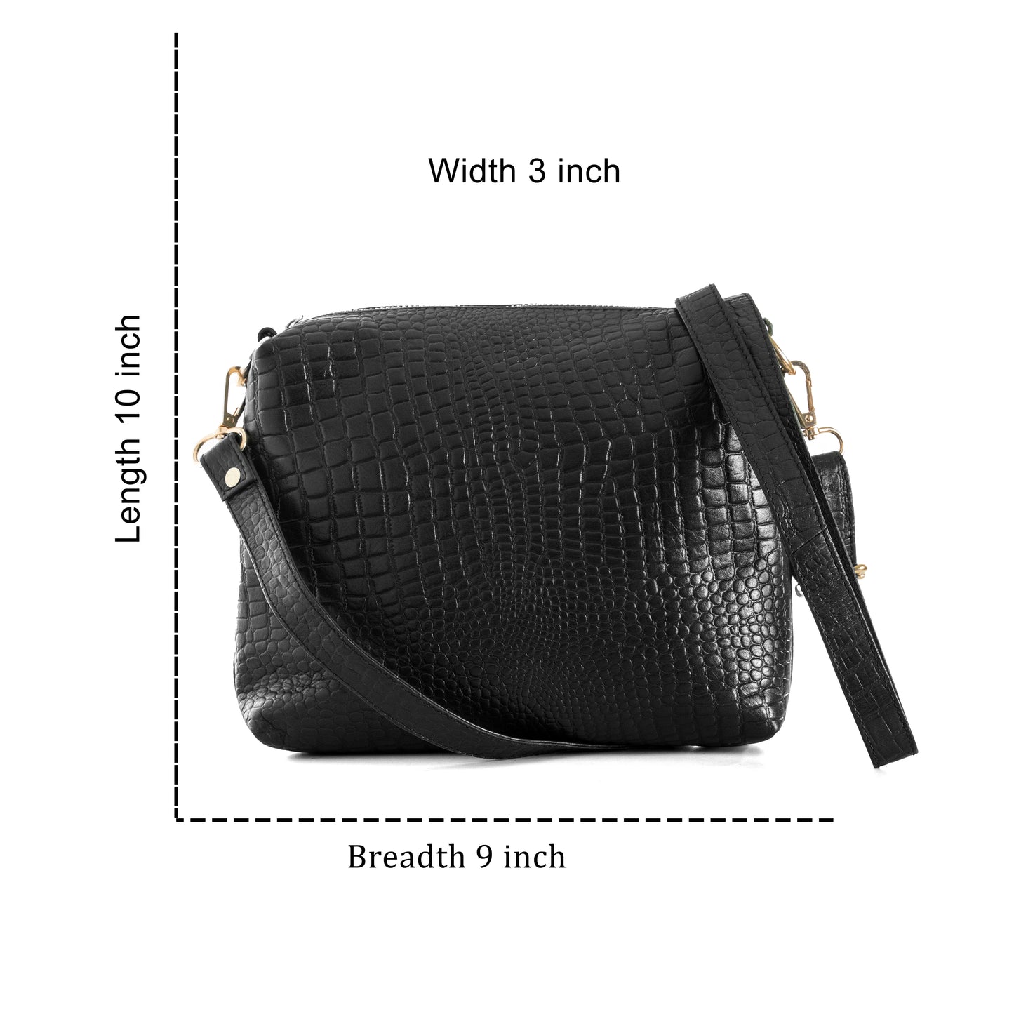 Green Hide Sira Leather Ladies Sling Bag