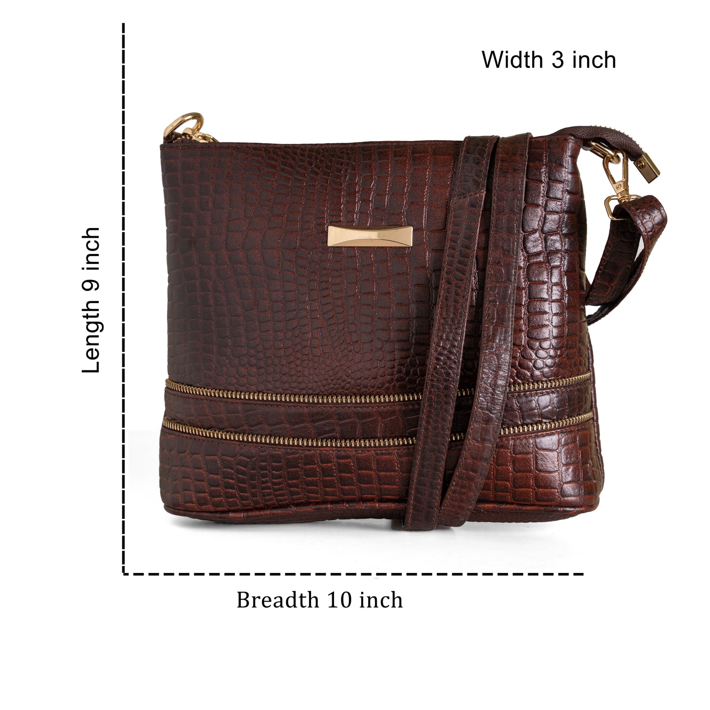 Green Hide Nayara Leather Ladies Sling Bag