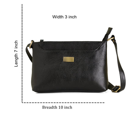 Green Hide Ziva Zest Leather Ladies Sling Bag
