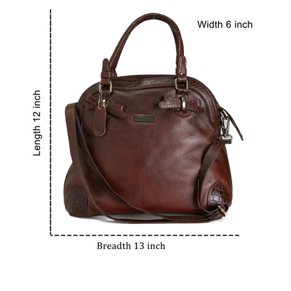 Green Hide Rivaah Leather Ladies Bag