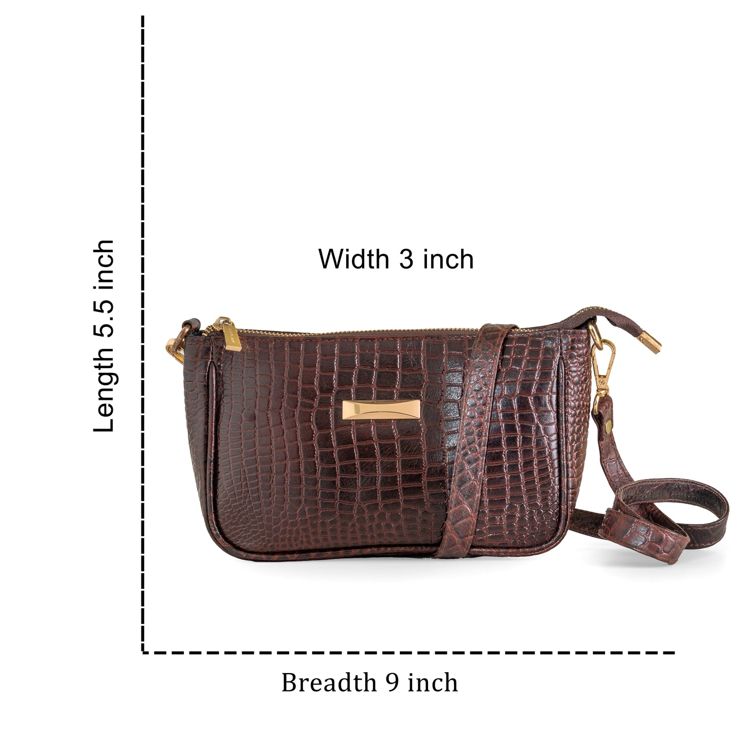 Green Hide Kayra Leather Ladies Sling Bag