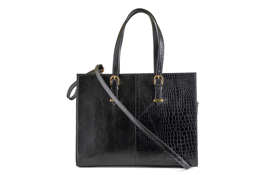Green Hide Varnica Leather Ladies Bag