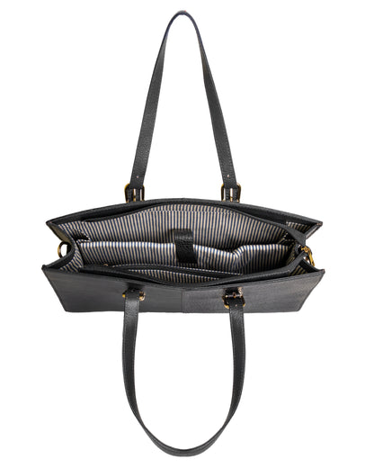 Green Hide Varnica Leather Ladies Bag