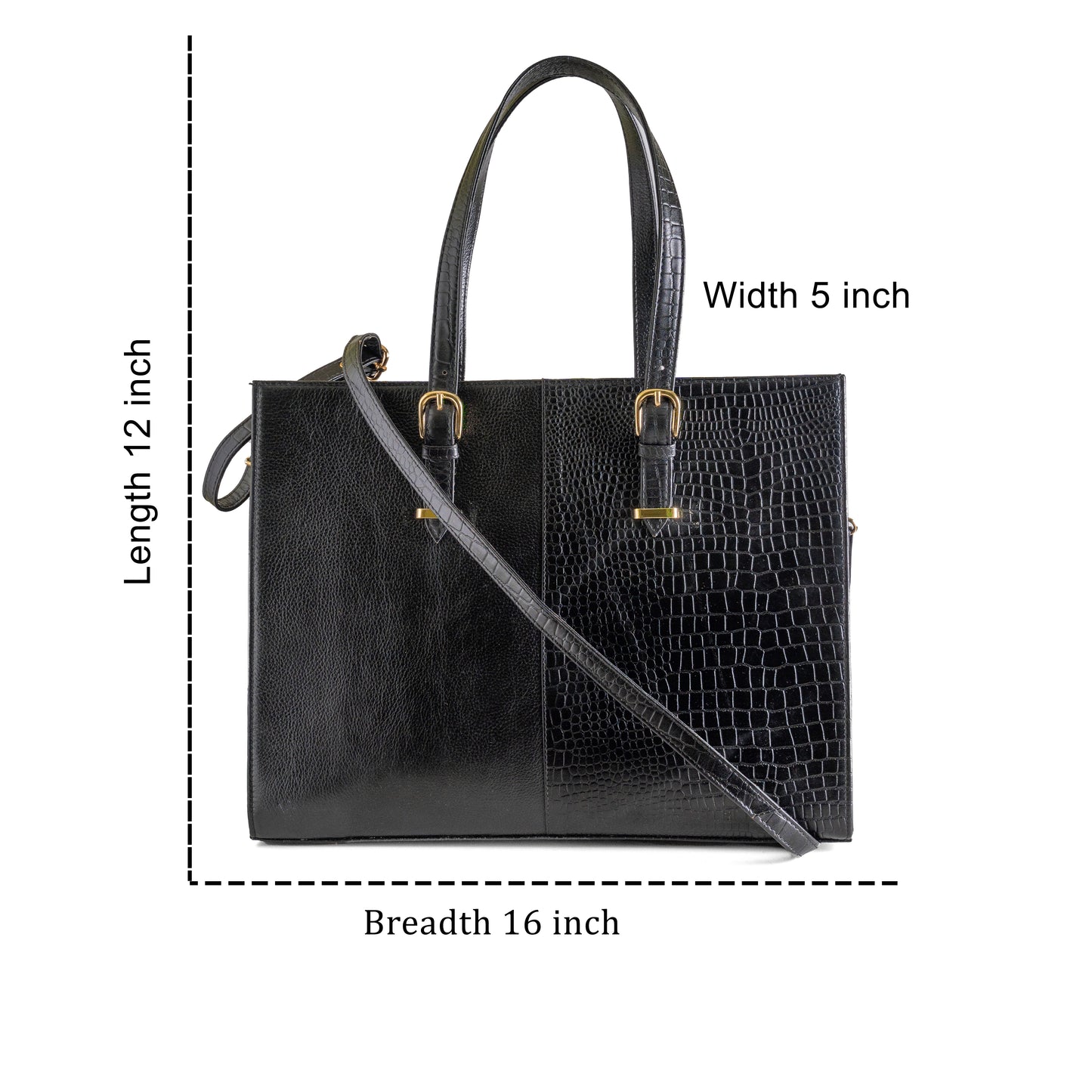 Green Hide Varnica Leather Ladies Bag