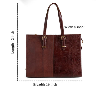 Green Hide Varnica Leather Ladies Bag