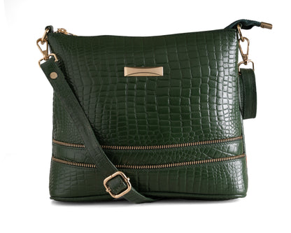 Green Hide Nayara Leather Ladies Sling Bag