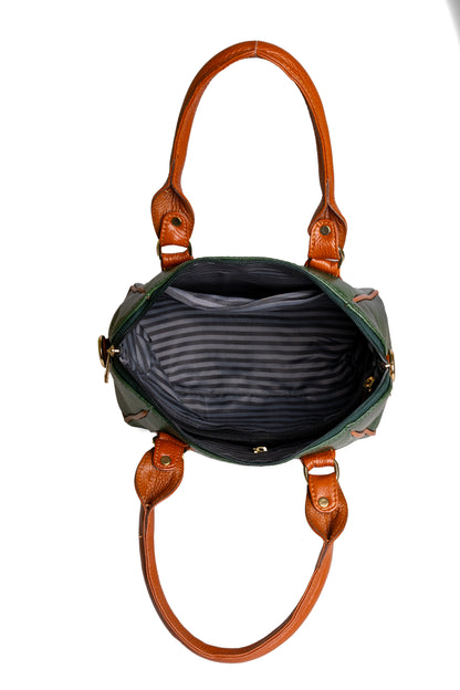 Green Hide Valisha Leather Ladies Bag
