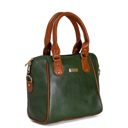 Green Hide Valisha Leather Ladies Bag