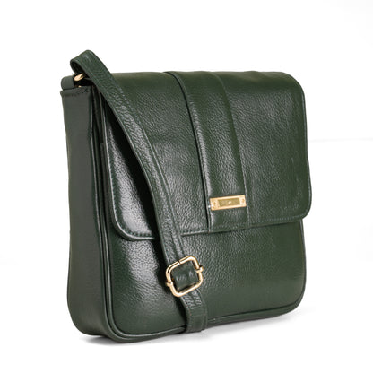 Green Hide Nivriti Leather Ladies Sling Bag