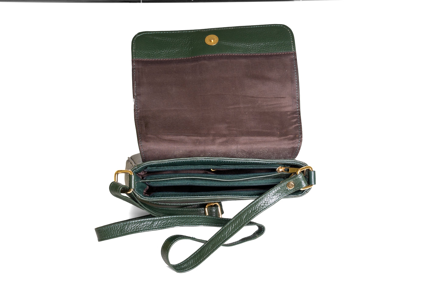 Green Hide Nivriti Leather Ladies Sling Bag