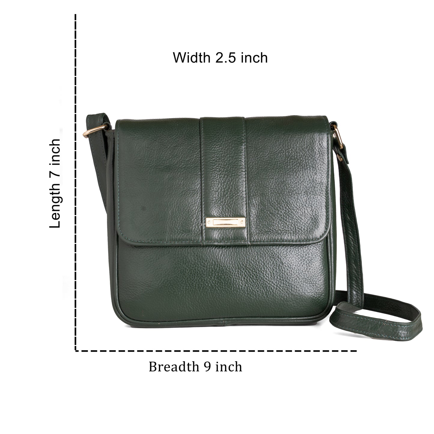 Green Hide Nivriti Leather Ladies Sling Bag