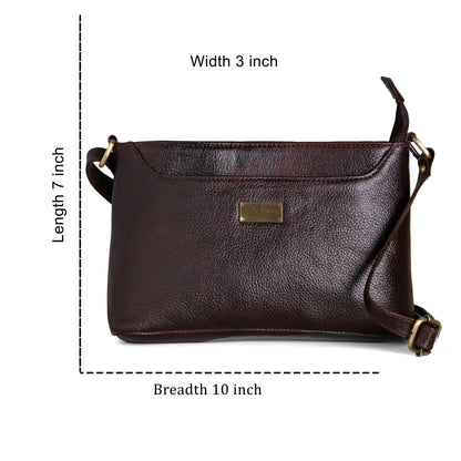 Green Hide Ziva Zest Leather Ladies Sling Bag