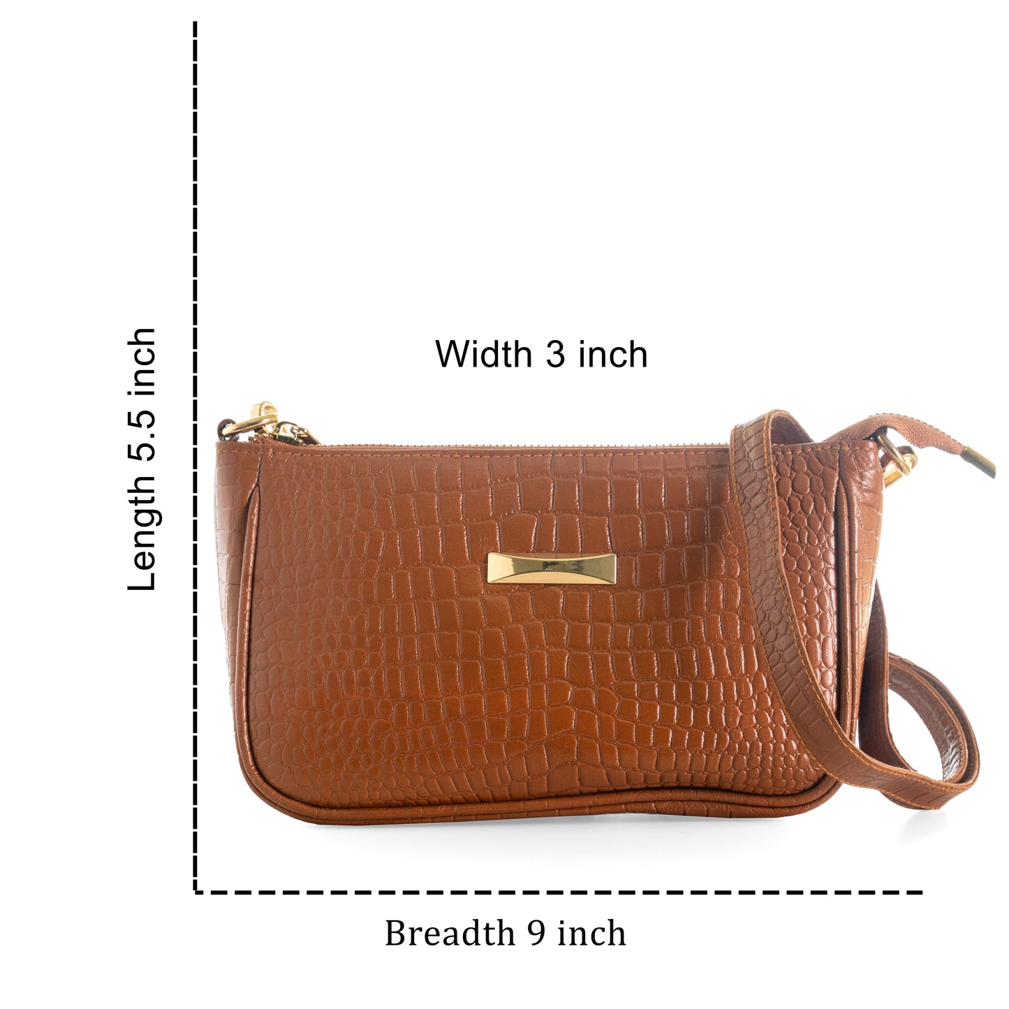 Green Hide Kayra Leather Ladies Sling Bag