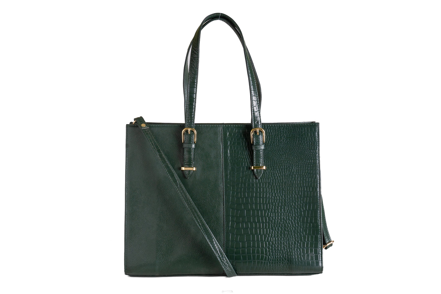 Green Hide Varnica Leather Ladies Bag