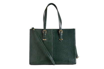 Green Hide Varnica Leather Ladies Bag