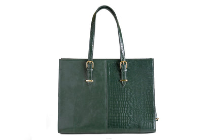 Green Hide Varnica Leather Ladies Bag