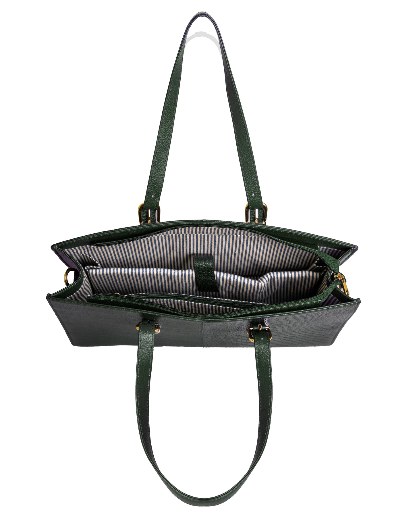Green Hide Varnica Leather Ladies Bag